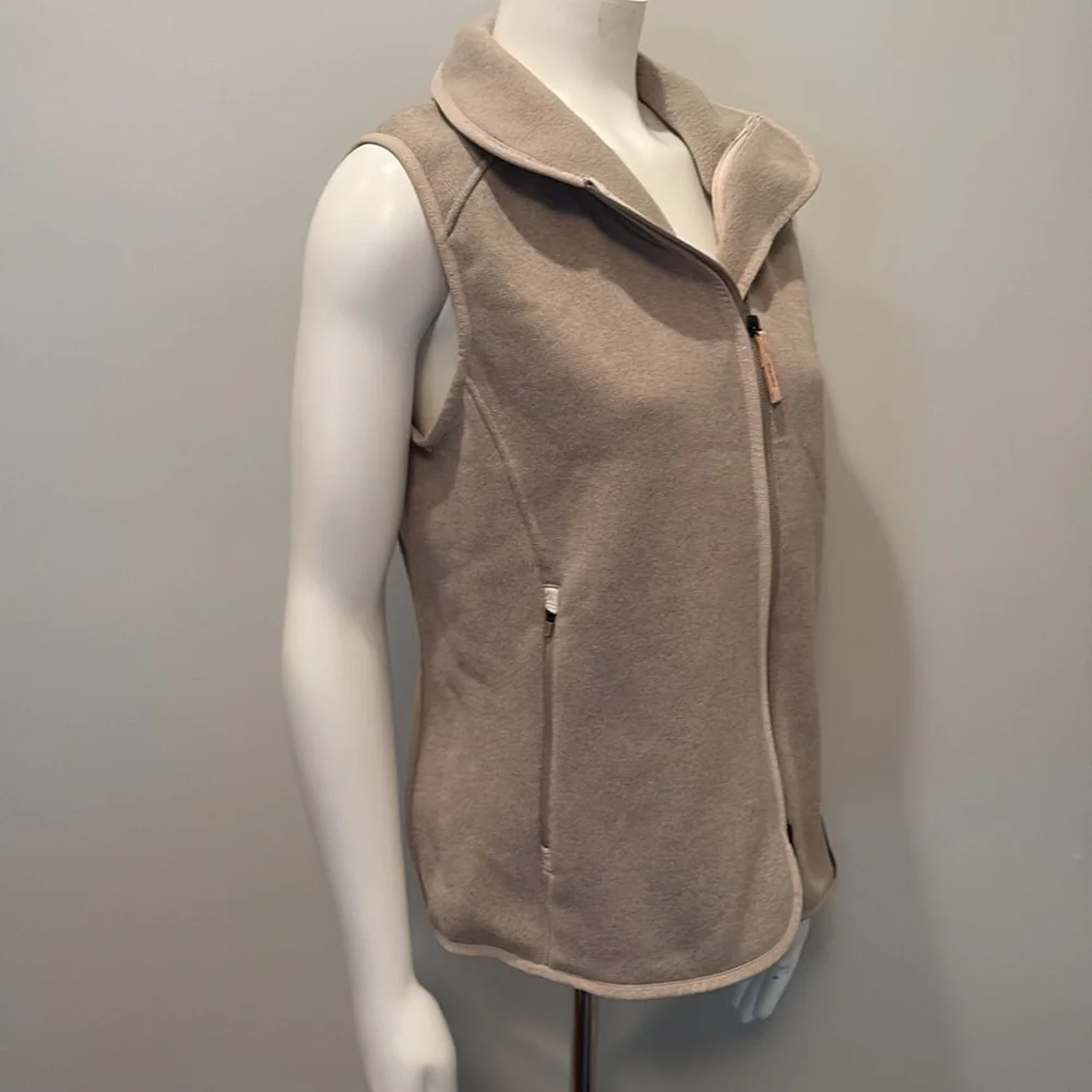 Indyeva Paleto III Vest Polartec Fleece in Tan Size L Large Cabincore Cozy Style